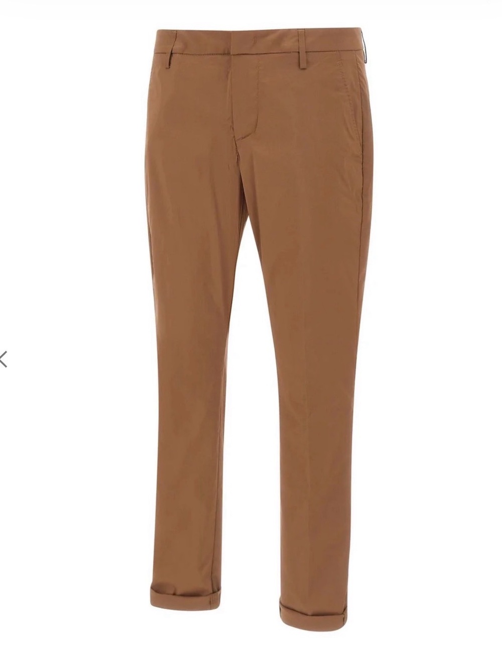 DONDUP GAUBERT SLIM-FIT COTTON WEAVE CUFFED ITALIAN TROUSERS 29 x 29 UNCUFFED 31